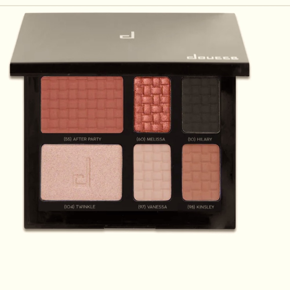 Doucce Pallete On The Go 6 Eyeshadows, Blush and Highlighter Set Travel Bronze
